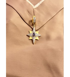 Kutup Yıldızı Ajda Bilezik 925 Ayar Gümüş Charm