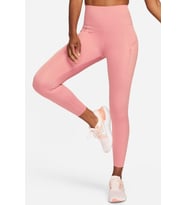Nike Trainng Go Dri Fit İnfinaLock High Rise 7/8 Leggings 6 Cepli Toparlayıcı Yüksek Belli Reflektörlü Antrenman Taytı Pembe