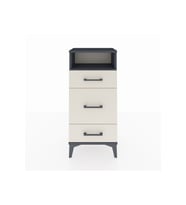 Arges Komodin Tek Raflı 3 Çekmeceli 44x30x96 Antrasit-Aytaşı