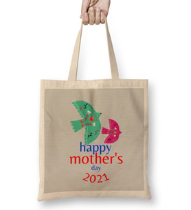 Happy Mothers Day 2021 Bez Çanta Uzun Saplı