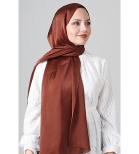 Karamel Harem Scarf Como Saten Şal