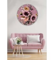 Retro Tasarımlı Duvar Saati 35 X 35 Cm (Baskılı)