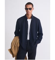LCW Vision Lacivert Regular Fit Uzun Kollu Erkek Gömlek