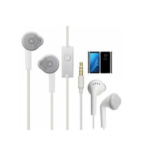 Beyaz Kablolu Telefon Kulaklığı Samsung Uyumlu