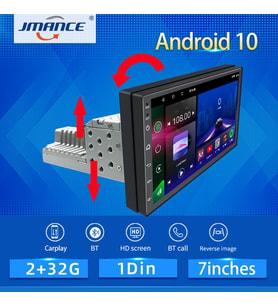 7 Inç Universal Android  12 / 2+32gb / 1din Kasa Double Ekran Tofaş V.s. Için Slim Ince Kasa