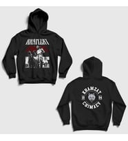 Presmono Unisex Siyah Dog Ufc Mma Güreş Khamzat Chimaev Sırt Baskılı Kapüşonlu Sweatshirt 526938tt