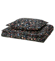 Tek Kişilik Nevresim Seti, Siyah-Çok Renkli, 150x200/50x60 cm