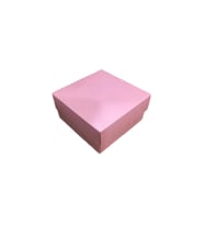 Komple Karton Kutu Düz Renk 10X10x5 CM  (25 Adet)  Pembe
