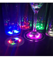 Işıklı Yapışkanlı Bardak Altı Aparatı Ledli 3 Fonksiyonlu 6 cm Çap NessiWorld