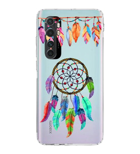 PrintiFy Xiaomi Mi Note 10 Lite ile Uyumlu Nazar Boncuğu 6  Kamera Korumalı Şeffaf Silikon Kılıf