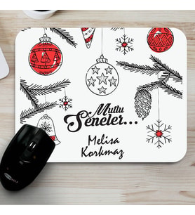 Kişiye Özel Yılbaşına Mesajlı ve İsimli Mouse Pad