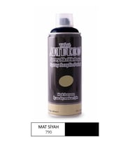 Artdeco Akrilik Sprey Boya 400 ml. MAT SİYAH 