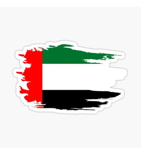 Birleşik Arap Emirlikleri Yapıştırması Araç Araba Sticker Oto Etiket 19 Cm
