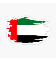 Birleşik Arap Emirlikleri Yapıştırması Araç Araba Sticker Oto Etiket 19 Cm