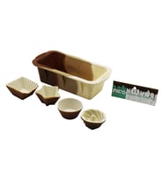 13PCS SİLİKON MUFFİN - BATON KEK KALIP SET BATON=11.5X25CM 3ER RÜZGAR GÜLÜ - YUVARLAK - YILDIZ - D.GEN (5343)