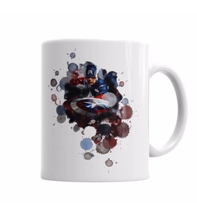 Captain america splash art   o Kupa Bardak Porselen