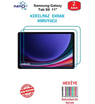 Samsung Galaxy Tab S9 11" İçin Nano Ekran Koruyucu 9h Esnek 2 ADET