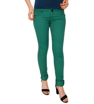 Kadın Düşük Bel Kanvas Pantolon TT001675 (Yeşil)