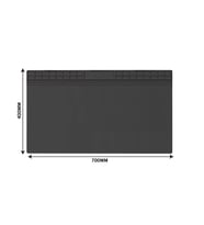 ISIYA DAYANIKLI ELEKTRONİK TAMİR MATI LEHİM PEDİ 700 MM X 400 MM SİYAH