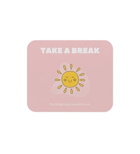 Sevimli Pembe Mouse Pad, 21x17 cm, Kaymaz Taban, Ev, Ofis ve Oyun için Rahat ve Yumuşak Mousepad