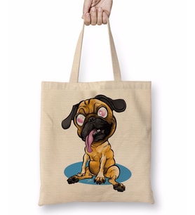 Pug Love Bez Çanta Uzun Saplı