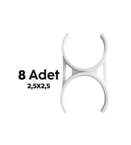 2,5X2,5 8 Adet Kelepçe Tatlandırıcı Mineral Alkalli ve Detox Su Arıtma Cihaz Filtre Kelepçesi