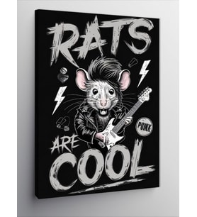 Kanvas Tablo Punkçı Fare Rats