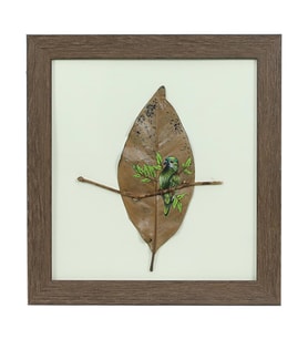 e38 EL İŞÇİLİĞİ YAPRAK BOYAMA TABLO 30*28 cm - 5833