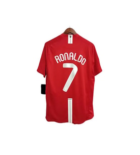 Cristiano Ronaldo Moskova 2008 Sezonu Manchester/united Kısa Kollu Kırmızı Yetişkin Forması