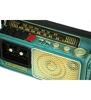 Dekoratif Metal Radyo Kumbara Vintage Biblo Hediyelik