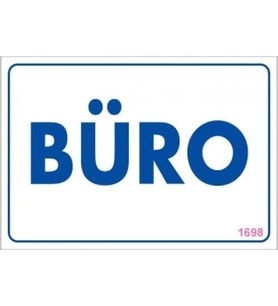 Mey İthalat® Büro Uyarı Levhası 17,5x25 KOD:1698