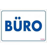 Mey İthalat® Büro Uyarı Levhası 17,5x25 KOD:1698