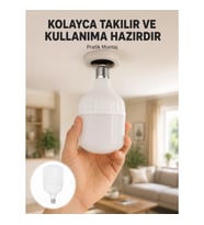 Mey İthalat® Acil Durumlara Uygun Şarjlı Torch LED Ampul 30 Watt Yeni Nesil