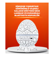 Mey İthalat® Dinozor Yumurtası Tasarımlı Projektörlü Gece Lambası