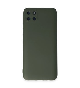 Realme C11 Kılıf Nano İçi Kadife Silikon - Koyu Yeşil
