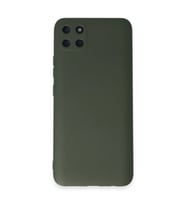 Realme C11 Kılıf Nano İçi Kadife Silikon - Koyu Yeşil