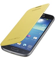 Galaxy S4 Mini ile Uyumlu Flip Cover Kılıf Sarı EF-FI919BYEGWW