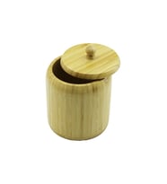 NO-12 AHŞAP - BAMBU ŞEKERLİK KAPAKLI ÇAP: 11.3CM DERİNLİK: 11CM (5343)