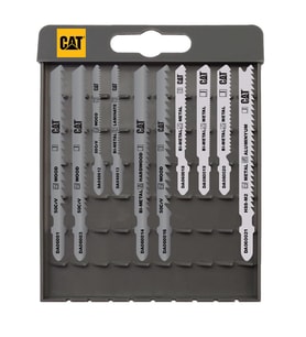 CAT DA06903 10 Parça Profesyonel Metal/Ahşap Hassas/Kaba Kesim Dekupaj Testere Ucu