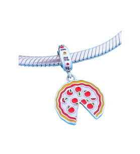 Friends Pizza Charm  925 Ayar Gümüş