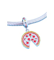 Friends Pizza Charm  925 Ayar Gümüş