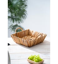 Wicker Hasır Ekmek Sepeti - 26 cm