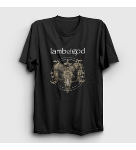Presmono Unisex Siyah Horns Lamb Of God T-Shirt 93871tt