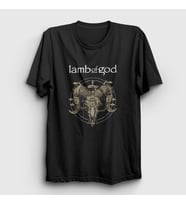 Presmono Unisex Siyah Horns Lamb Of God T-Shirt 93871tt