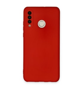 P30 Lite Kılıf Nano Içi Kadife Silikon - Kırmızı
