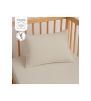 %100 Pamuk Fermuarlı Bebek Yastık Kılıfı 35x45 cm (2 Adet) – Doğal & Yumuşak - Taş