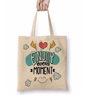 Znn Enjoy Every Moment Bez Çanta Uzun Saplı