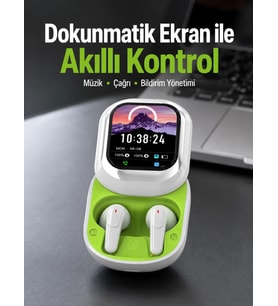 Dokunmatik Ekranlı Aktif Gürültü Azaltma Özellikli Kablosuz Kulaklık V5.4
