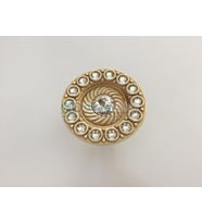 Swarovski Taşlı Tekli Midi A.altın Krem