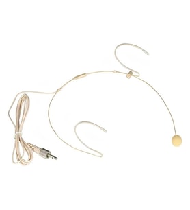 Kablosuz Mikrofonlar İçin Yedek Ten Rengi Headset Kafa Mikrofonu-3.5 mm Yüzüklü WH-7